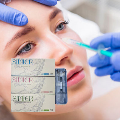 1 مل 2 مل حامض الهيالورونيك المتقاطع 24mg/Ml HA الحامض الجلدي