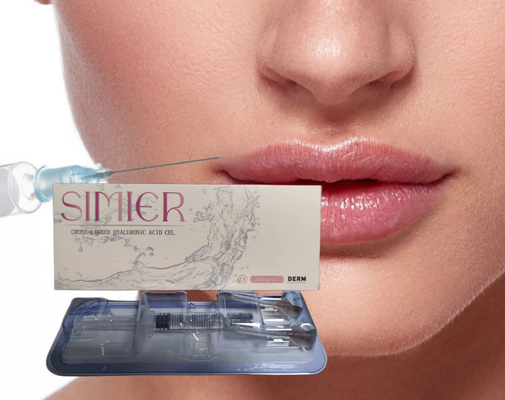 CE 1ml Deep Derm Face Dermal Filler حمض الهيالورونيك HA حشوات الشفاه مضادة للشيخوخة