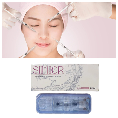 CE 1ml Deep Derm Face Dermal Filler حمض الهيالورونيك HA حشوات الشفاه مضادة للشيخوخة