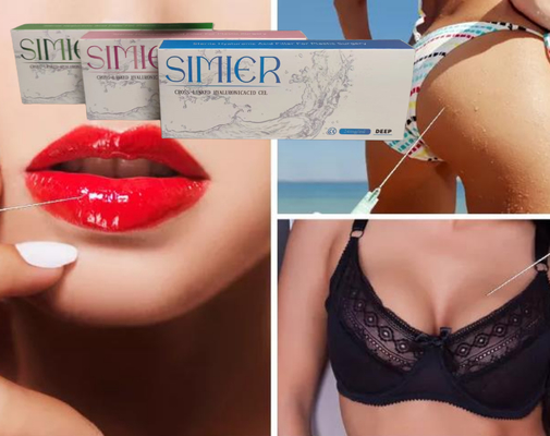 3 مل من الحجم المربط بالحمض الهيالورونيكي الحامض الجلدي للشفتين