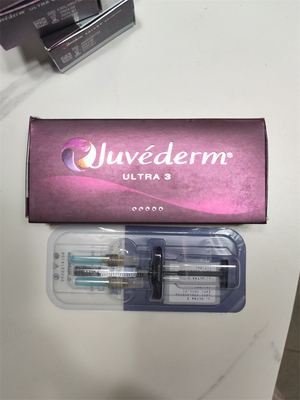 2x1ml Juvederm Ultra 4 الحمض الهيالوروني لملء الشفاه للصالونات العيادة غير الغازية